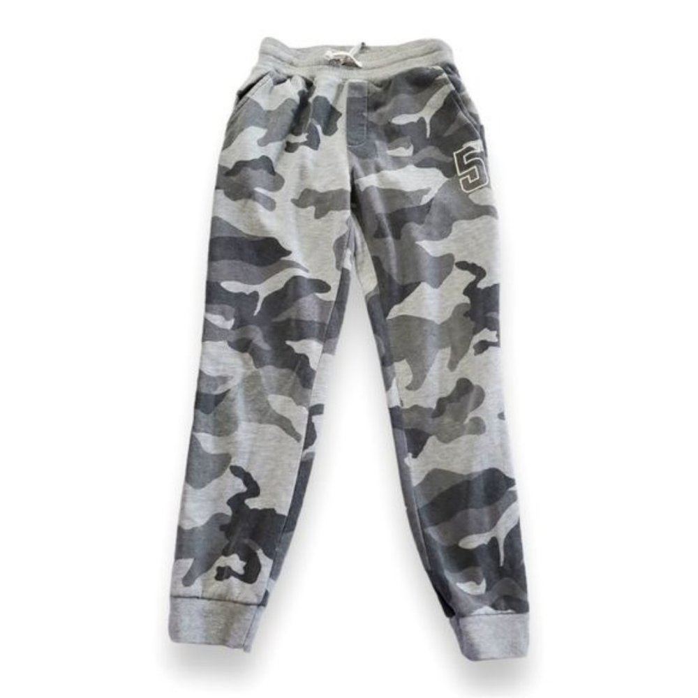 Girls Gray Roebuck And Co Camouflage Sweatpants M (10/12)